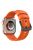 For Apple Watch Series 10 46mm / Ultra 2 Ultra 49mm /  Series 9 8 7 45mm / 6 5 4 SE (2023) SE (2022) SE 44mm / 3 2 1 42mm Tire Textured Watchband Silicone Watch Strap - Orange