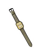 For Apple Watch Series 10 46mm / Ultra 2 Ultra 49mm /  Series 9 8 7 45mm / 6 5 4 SE (2023) SE (2022) SE 44mm / 3 2 1 42mm Top Layer Cowhide Watch Strap - Green