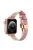 For Apple Watch Series 10 46mm / Ultra 2 Ultra 49mm /  Series 9 8 7 45mm / 6 5 4 SE (2023) SE (2022) SE 44mm / 3 2 1 42mm Watch Band - Pink / Rose Gold Buckle