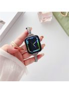 For Apple Watch Series 10 46mm / Ultra 2 Ultra 49mm /  Series 9 8 7 45mm / 6 5 4 SE (2023) SE (2022) SE 44mm / 3 2 1 42mm Watch Band Bling Strap - Black