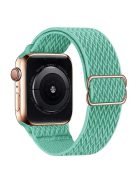 For Apple Watch Series 10 46mm / Ultra 2 Ultra 49mm /  Series 9 8 7 45mm / 6 5 4 SE (2023) SE (2022) SE 44mm / 3 2 1 42mm Watch Band Elastic Nylon Strap - Mint Green