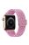 For Apple Watch Series 10 46mm / Ultra 2 Ultra 49mm /  Series 9 8 7 45mm / 6 5 4 SE (2023) SE (2022) SE 44mm / 3 2 1 42mm Watch Band Elastic Nylon Strap - Pink