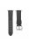 For Apple Watch Series 10 46mm / Ultra 2 Ultra 49mm /  Series 9 8 7 45mm / 6 5 4 SE (2023) SE (2022) SE 44mm / 3 2 1 42mm Watch Band Genuine Leather Silver Buckle Replacement Strap - Matte Black