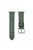 For Apple Watch Series 10 46mm / Ultra 2 Ultra 49mm /  Series 9 8 7 45mm / 6 5 4 SE (2023) SE (2022) SE 44mm / 3 2 1 42mm Watch Band Genuine Leather Silver Buckle Replacement Strap - Matte Green