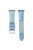 For Apple Watch Series 10 46mm / Ultra 2 Ultra 49mm /  Series 9 8 7 45mm / 6 5 4 SE (2023) SE (2022) SE 44mm / 3 2 1 42mm Watch Band Jeans Style Canvas Watch Strap - Baby Blue