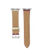 For Apple Watch Series 10 46mm / Ultra 2 Ultra 49mm /  Series 9 8 7 45mm / 6 5 4 SE (2023) SE (2022) SE 44mm / 3 2 1 42mm Watch Band Jeans Style Canvas Watch Strap - Wind Red / Blue