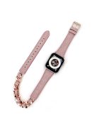 For Apple Watch Series 10 46mm / Ultra 2 Ultra 49mm /  Series 9 8 7 45mm / 6 5 4 SE (2023) SE (2022) SE 44mm / 3 2 1 42mm Watch Band Replacement - Light Pink