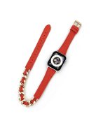 For Apple Watch Series 10 46mm / Ultra 2 Ultra 49mm /  Series 9 8 7 45mm / 6 5 4 SE (2023) SE (2022) SE 44mm / 3 2 1 42mm Watch Band Replacement - Red