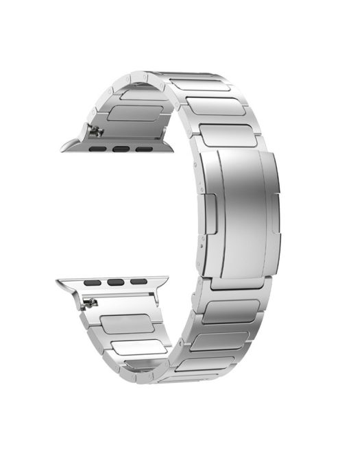 For Apple Watch Series 10 46mm / Ultra 2 Ultra 49mm /  Series 9 8 7 45mm / 6 5 4 SE (2023) SE (2022) SE 44mm / 3 2 1 42mm Watch Band Titanium Alloy Strap - Silver