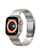 For Apple Watch Series 10 46mm / Ultra 2 Ultra 49mm /  Series 9 8 7 45mm / 6 5 4 SE (2023) SE (2022) SE 44mm / 3 2 1 42mm Watch Band Titanium Alloy Strap - Titanium Color