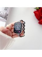 For Apple Watch Series 10 46mm / Ultra 2 Ultra 49mm /  Series 9 8 7 45mm / 6 5 4 SE (2023) SE (2022) SE 44mm / 3 2 1 42mm Watch Band Zinc Alloy Strap - Black