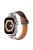 For Apple Watch Series 10 46mm / Ultra 2 Ultra 49mm /  Series 9 8 7 45mm / 6 5 4 SE (2023) SE (2022) SE 44mm / 3 2 1 42mm Watch Strap - Beige+Black Buckle