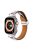 For Apple Watch Series 10 46mm / Ultra 2 Ultra 49mm /  Series 9 8 7 45mm / 6 5 4 SE (2023) SE (2022) SE 44mm / 3 2 1 42mm Watch Strap - Beige+Silver Buckle