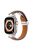 For Apple Watch Series 10 46mm / Ultra 2 Ultra 49mm /  Series 9 8 7 45mm / 6 5 4 SE (2023) SE (2022) SE 44mm / 3 2 1 42mm Watch Strap - Brown+Silver Buckle