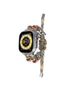 For Apple Watch Series 10 46mm / Ultra 2 Ultra 49mm /  Series 9 8 7 45mm / 6 5 4 SE (2023) SE (2022) SE 44mm / 3 2 1 42mm Watch Strap Bead Braided Rope - Desert Camo