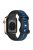 For Apple Watch Series 10 46mm / Ultra 2 Ultra 49mm /  Series 9 8 7 45mm / 6 5 4 SE (2023) SE (2022) SE 44mm / 3 2 1 42mm Watch Strap Dual Color Silicone Watch Band - Black / Blue