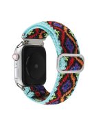 For Apple Watch Series 10 46mm / Ultra 2 Ultra 49mm /  Series 9 8 7 45mm / 6 5 4 SE (2023) SE (2022) SE 44mm / 3 2 1 42mm Watch Strap Elastic Nylon Band - Style C