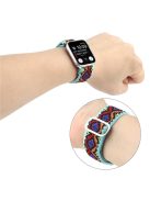 For Apple Watch Series 10 46mm / Ultra 2 Ultra 49mm /  Series 9 8 7 45mm / 6 5 4 SE (2023) SE (2022) SE 44mm / 3 2 1 42mm Watch Strap Elastic Nylon Band - Style C