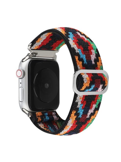 For Apple Watch Series 10 46mm / Ultra 2 Ultra 49mm /  Series 9 8 7 45mm / 6 5 4 SE (2023) SE (2022) SE 44mm / 3 2 1 42mm Watch Strap Elastic Nylon Band - Style E