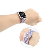 For Apple Watch Series 10 46mm / Ultra 2 Ultra 49mm /  Series 9 8 7 45mm / 6 5 4 SE (2023) SE (2022) SE 44mm / 3 2 1 42mm Watch Strap Elastic Nylon Band - Style G