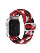 For Apple Watch Series 10 46mm / Ultra 2 Ultra 49mm /  Series 9 8 7 45mm / 6 5 4 SE (2023) SE (2022) SE 44mm / 3 2 1 42mm Watch Strap Elastic Nylon Band - Style J