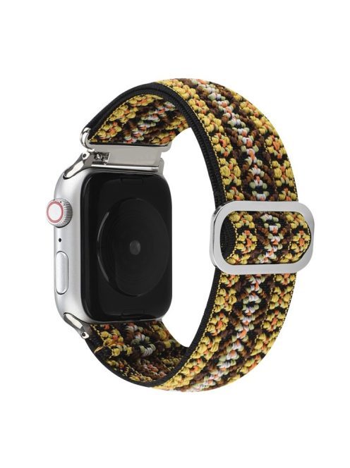 For Apple Watch Series 10 46mm / Ultra 2 Ultra 49mm /  Series 9 8 7 45mm / 6 5 4 SE (2023) SE (2022) SE 44mm / 3 2 1 42mm Watch Strap Elastic Nylon Band - Style K