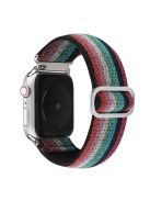 For Apple Watch Series 10 46mm / Ultra 2 Ultra 49mm /  Series 9 8 7 45mm / 6 5 4 SE (2023) SE (2022) SE 44mm / 3 2 1 42mm Watch Strap Elastic Nylon Band - Style L