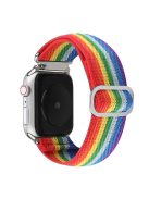 For Apple Watch Series 10 46mm / Ultra 2 Ultra 49mm /  Series 9 8 7 45mm / 6 5 4 SE (2023) SE (2022) SE 44mm / 3 2 1 42mm Watch Strap Elastic Nylon Band - Style M