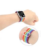 For Apple Watch Series 10 46mm / Ultra 2 Ultra 49mm /  Series 9 8 7 45mm / 6 5 4 SE (2023) SE (2022) SE 44mm / 3 2 1 42mm Watch Strap Elastic Nylon Band - Style M