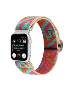 For Apple Watch Series 10 46mm / Ultra 2 Ultra 49mm /  Series 9 8 7 45mm / 6 5 4 SE (2023) SE (2022) SE 44mm / 3 2 1 42mm Watch Strap Elastic Nylon Band - Style N