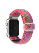 For Apple Watch Series 10 46mm / Ultra 2 Ultra 49mm /  Series 9 8 7 45mm / 6 5 4 SE (2023) SE (2022) SE 44mm / 3 2 1 42mm Watch Strap Elastic Nylon Band - Style P