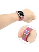 For Apple Watch Series 10 46mm / Ultra 2 Ultra 49mm /  Series 9 8 7 45mm / 6 5 4 SE (2023) SE (2022) SE 44mm / 3 2 1 42mm Watch Strap Elastic Nylon Band - Style P