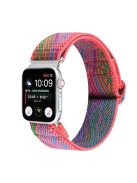 For Apple Watch Series 10 46mm / Ultra 2 Ultra 49mm /  Series 9 8 7 45mm / 6 5 4 SE (2023) SE (2022) SE 44mm / 3 2 1 42mm Watch Strap Elastic Nylon Band - Style P