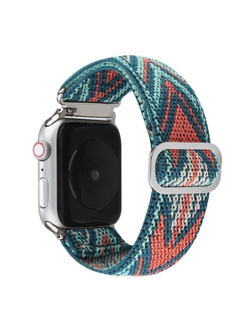 For Apple Watch Series 10 46mm / Ultra 2 Ultra 49mm /  Series 9 8 7 45mm / 6 5 4 SE (2023) SE (2022) SE 44mm / 3 2 1 42mm Watch Strap Elastic Nylon Band - Style Q