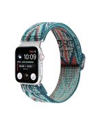 For Apple Watch Series 10 46mm / Ultra 2 Ultra 49mm /  Series 9 8 7 45mm / 6 5 4 SE (2023) SE (2022) SE 44mm / 3 2 1 42mm Watch Strap Elastic Nylon Band - Style Q