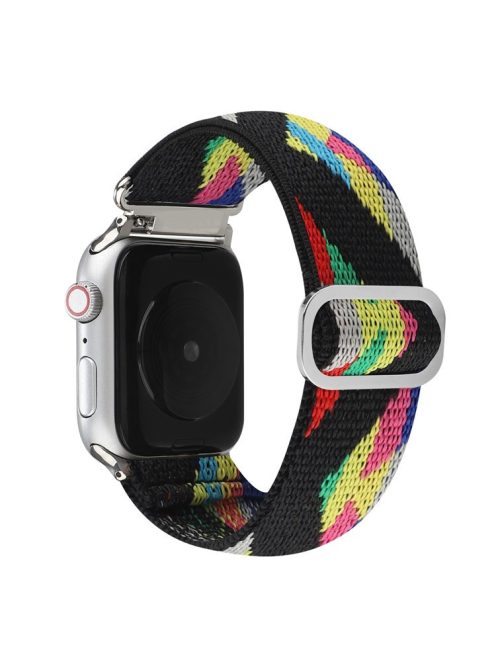 For Apple Watch Series 10 46mm / Ultra 2 Ultra 49mm /  Series 9 8 7 45mm / 6 5 4 SE (2023) SE (2022) SE 44mm / 3 2 1 42mm Watch Strap Elastic Nylon Band - Style T