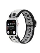 For Apple Watch Series 10 46mm / Ultra 2 Ultra 49mm /  Series 9 8 7 45mm / 6 5 4 SE (2023) SE (2022) SE 44mm / 3 2 1 42mm Watch Strap Elastic Nylon Band - Style U