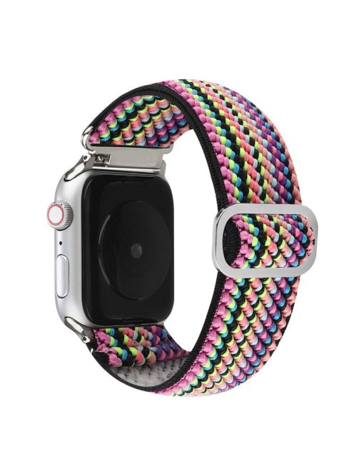 For Apple Watch Series 10 46mm / Ultra 2 Ultra 49mm /  Series 9 8 7 45mm / 6 5 4 SE (2023) SE (2022) SE 44mm / 3 2 1 42mm Watch Strap Elastic Nylon Band - Style V