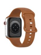 For Apple Watch Series 10 46mm / Ultra 2 Ultra 49mm /  Series 9 8 7 45mm / 6 5 4 SE (2023) SE (2022) SE 44mm / 3 2 1 42mm Watch Strap Silicone Band - Coffee