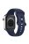 For Apple Watch Series 10 46mm / Ultra 2 Ultra 49mm /  Series 9 8 7 45mm / 6 5 4 SE (2023) SE (2022) SE 44mm / 3 2 1 42mm Watch Strap Silicone Band - Dark Blue