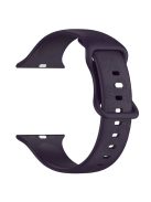 For Apple Watch Series 10 46mm / Ultra 2 Ultra 49mm /  Series 9 8 7 45mm / 6 5 4 SE (2023) SE (2022) SE 44mm / 3 2 1 42mm Watch Strap Silicone Band - Dark Cherry