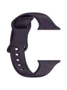 For Apple Watch Series 10 46mm / Ultra 2 Ultra 49mm /  Series 9 8 7 45mm / 6 5 4 SE (2023) SE (2022) SE 44mm / 3 2 1 42mm Watch Strap Silicone Band - Dark Cherry