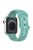 For Apple Watch Series 10 46mm / Ultra 2 Ultra 49mm /  Series 9 8 7 45mm / 6 5 4 SE (2023) SE (2022) SE 44mm / 3 2 1 42mm Watch Strap Silicone Band - Green