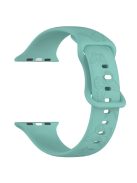 For Apple Watch Series 10 46mm / Ultra 2 Ultra 49mm /  Series 9 8 7 45mm / 6 5 4 SE (2023) SE (2022) SE 44mm / 3 2 1 42mm Watch Strap Silicone Band - Green