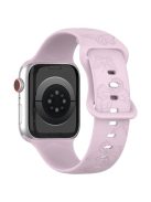 For Apple Watch Series 10 46mm / Ultra 2 Ultra 49mm /  Series 9 8 7 45mm / 6 5 4 SE (2023) SE (2022) SE 44mm / 3 2 1 42mm Watch Strap Silicone Band - Lavender