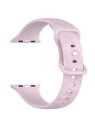 For Apple Watch Series 10 46mm / Ultra 2 Ultra 49mm /  Series 9 8 7 45mm / 6 5 4 SE (2023) SE (2022) SE 44mm / 3 2 1 42mm Watch Strap Silicone Band - Lavender