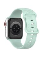 For Apple Watch Series 10 46mm / Ultra 2 Ultra 49mm /  Series 9 8 7 45mm / 6 5 4 SE (2023) SE (2022) SE 44mm / 3 2 1 42mm Watch Strap Silicone Band - Light Green