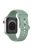 For Apple Watch Series 10 46mm / Ultra 2 Ultra 49mm /  Series 9 8 7 45mm / 6 5 4 SE (2023) SE (2022) SE 44mm / 3 2 1 42mm Watch Strap Silicone Band - Olive Green