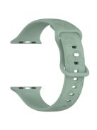 For Apple Watch Series 10 46mm / Ultra 2 Ultra 49mm /  Series 9 8 7 45mm / 6 5 4 SE (2023) SE (2022) SE 44mm / 3 2 1 42mm Watch Strap Silicone Band - Olive Green