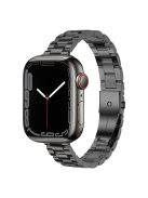 For Apple Watch Series 10 46mm / Ultra 2 Ultra 49mm /  Series 9 8 7 45mm / 6 5 4 SE (2023) SE (2022) SE 44mm / 3 2 1 42mm Watch Strap Stainless Steel Quick Release Watchband - Black